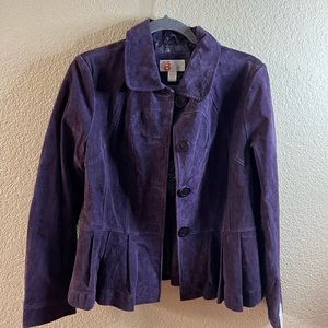 Suede purple Bernardo Collection Jacket